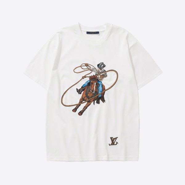 ルイ・ヴィトン エンブロイダリー デニム Tシャツ