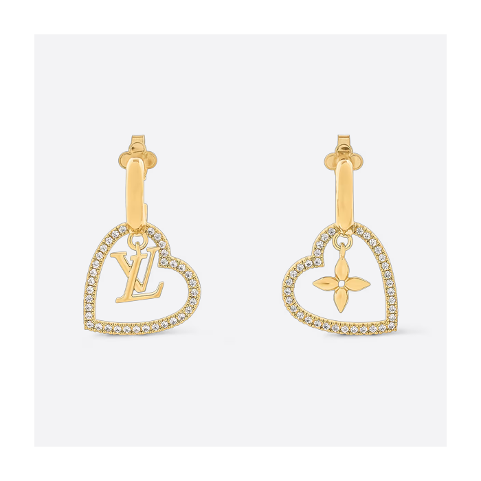 ルイヴィトン ピアス イヤリング My LV Heart S00 M02308