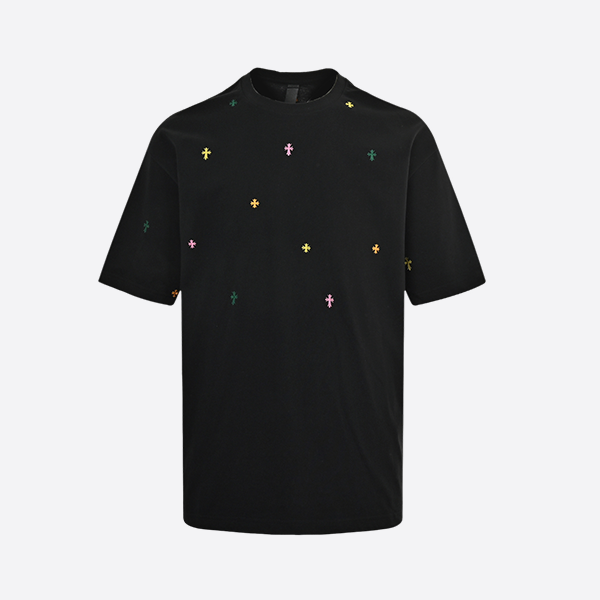 Chrome Hearts foam horseshoe print short sleeves