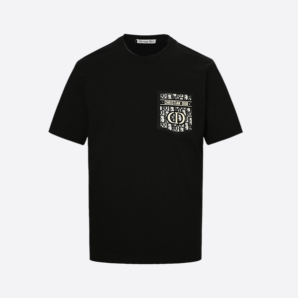 Dior 25ss monogram pocket laminated short sleeve