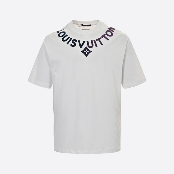 Louis Vuitton 24ss Toothbrush Gradient Lettering Short Sleeve