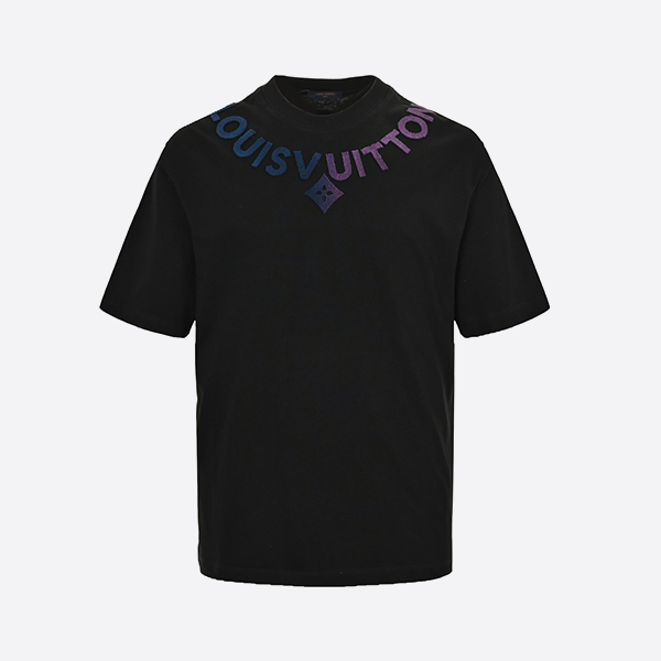 Louis Vuitton 24ss Toothbrush Gradient Lettering Short Sleeve