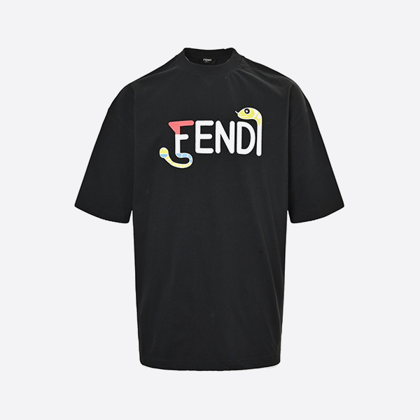 Fendi Year of the Snake Snake Head Logo Printed Short Sleeve