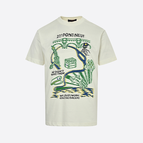 ルイ・ヴィトン 25ss マルチエレメントプリント 半袖