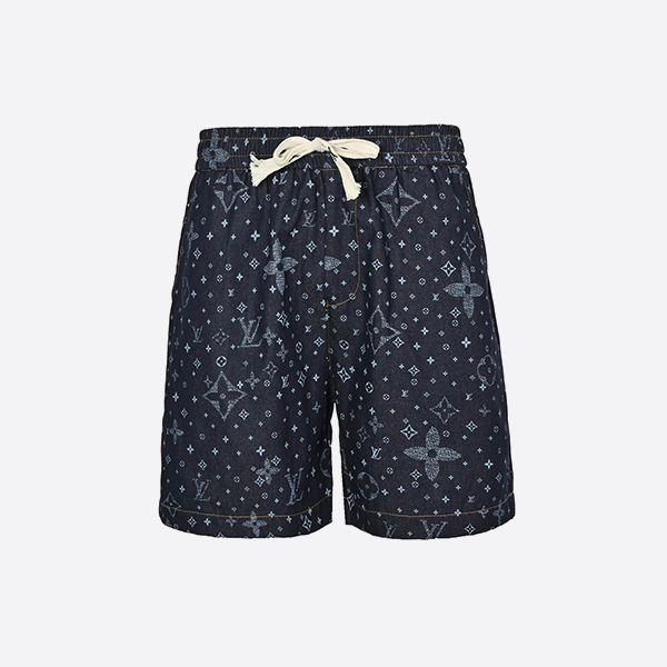 ルイ・ヴィトン 25SS フローラルプリントデニムショートパンツ