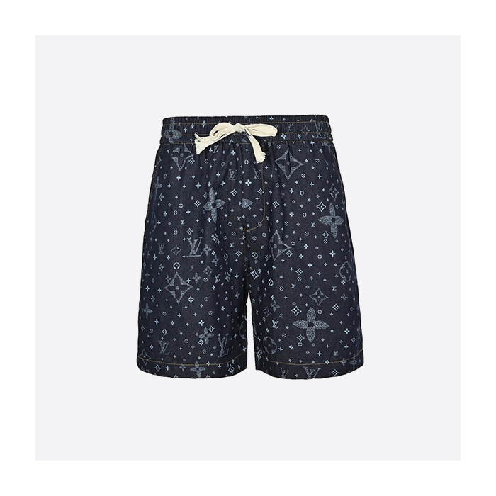 ルイ・ヴィトン 25SS フローラルプリントデニムショートパンツ