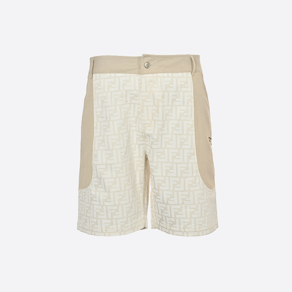 Fendi monogram FF full print shorts