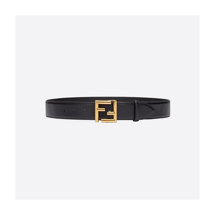 フェンディ ブラック ダブルサイドベルト リングとFFバックル付き 8C0649AAIWF04TX