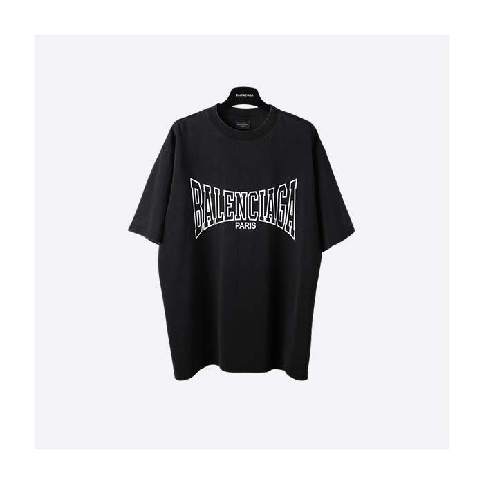Balenciaga cracked slogan short sleeves